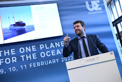 Victorien Erussard au One Ocean Summit