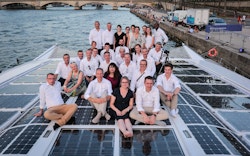 A DELANCHY Group delegation onboard Energy Observer in Boulogne-sur-Mer in 2017