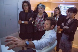 Audrey Pulvar and members of the Fondation Nicolas Hulot meet Energy Observer