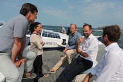 Picture : Energy Observer's ambassadors onboard