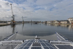 Energy Observer sails in Saint-Malo waters