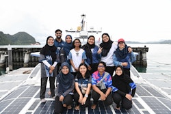 The NGO Sustainable Ocean Alliance on board Energy Observer in Malaysia