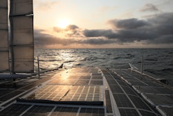 Sunset on board Energy Observer