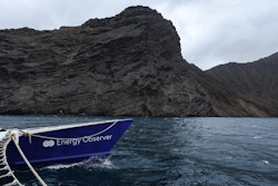 Energy Observer's arrival in Saint Helena