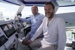 Didier Bouix and Nicolas Berthelot on board