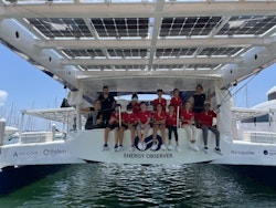 French International School of Singapore aboard Energy Observer