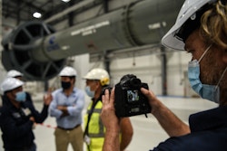 Video shooting in the Guiana Space Center