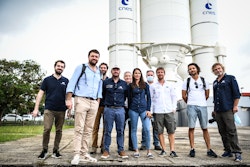 Our crew at the Guiana Space Center