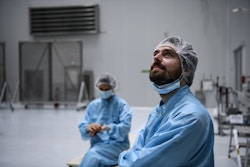 In the satellites preparation room