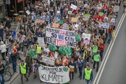Swedish kids during the Fridays for Future rally