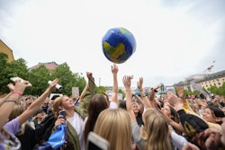 Swedish kids during the Fridays For Future meeting