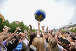 Des jeunes Suédois manifestent pour Friday for Future