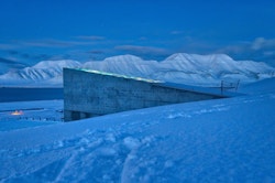 Picture of the entry of the Svalbard Global Seed Vault